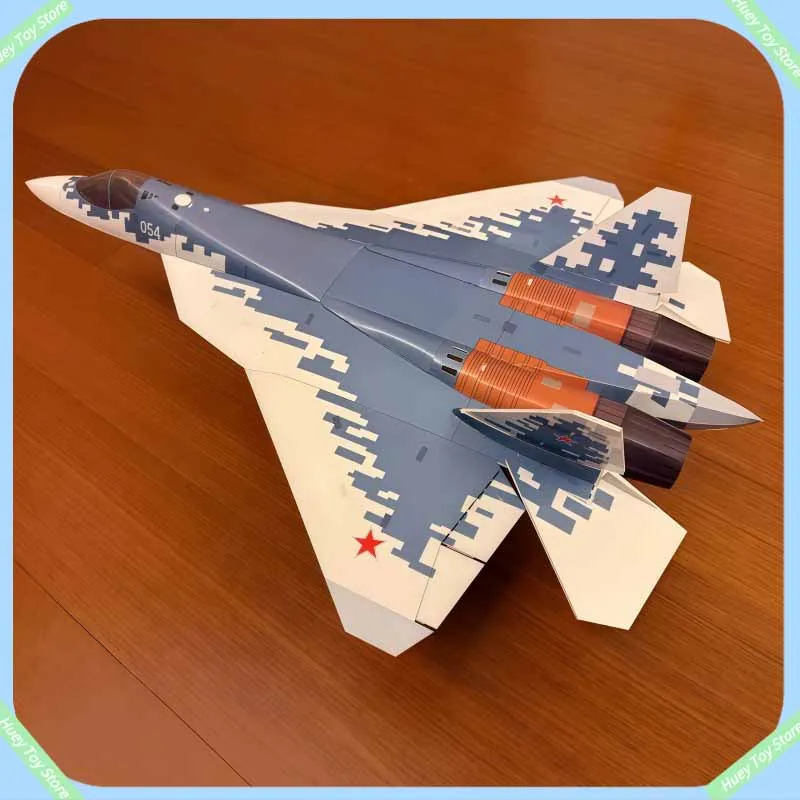 

Mini Model Su-57 Dual Brushless 30 Channel Electric Rc Small Airplane Desktop Decoration Diy Fixed Wing Image Real Machine