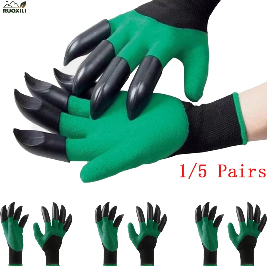 

Garden Gloves With Claws -Can Help Users Dig The Soil,Pull Out Weeds,Loosen The Soil and More With Greater Convenience