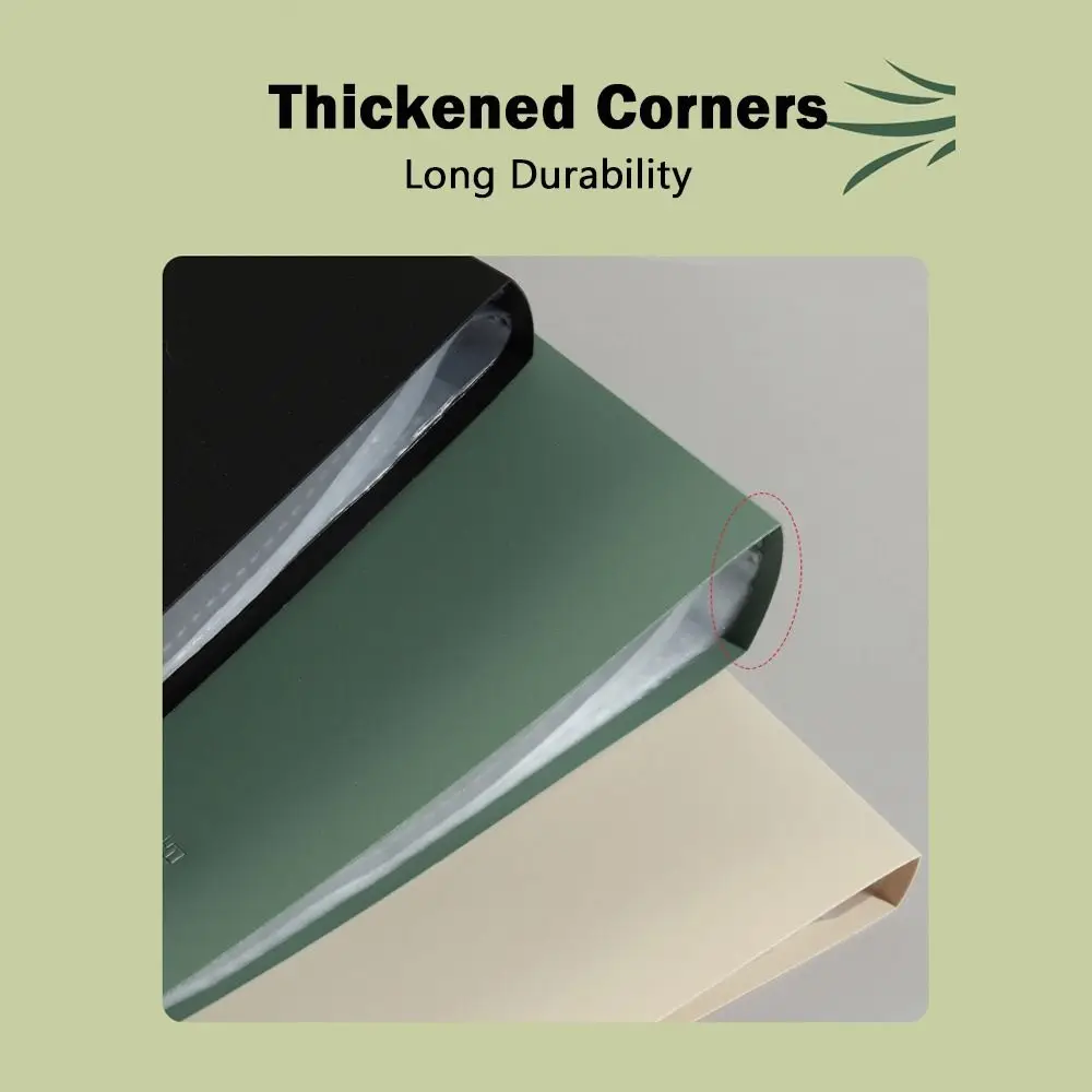 

High Quality A3 Clear Book Multicolor Transparent Inner Page Folder 20/40/60 Pages Big Size Storage File Folder School Office