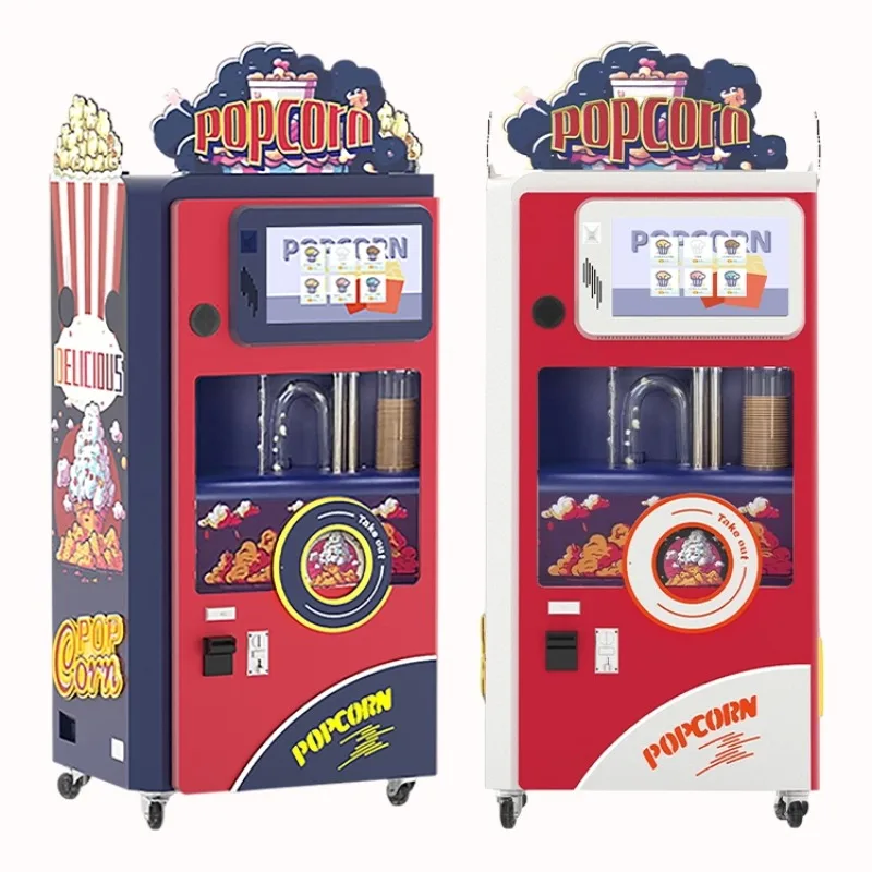 Intelligent popcorn machine/automatic popcorn machine/commercial/intelligent background, realizing one person and multiple