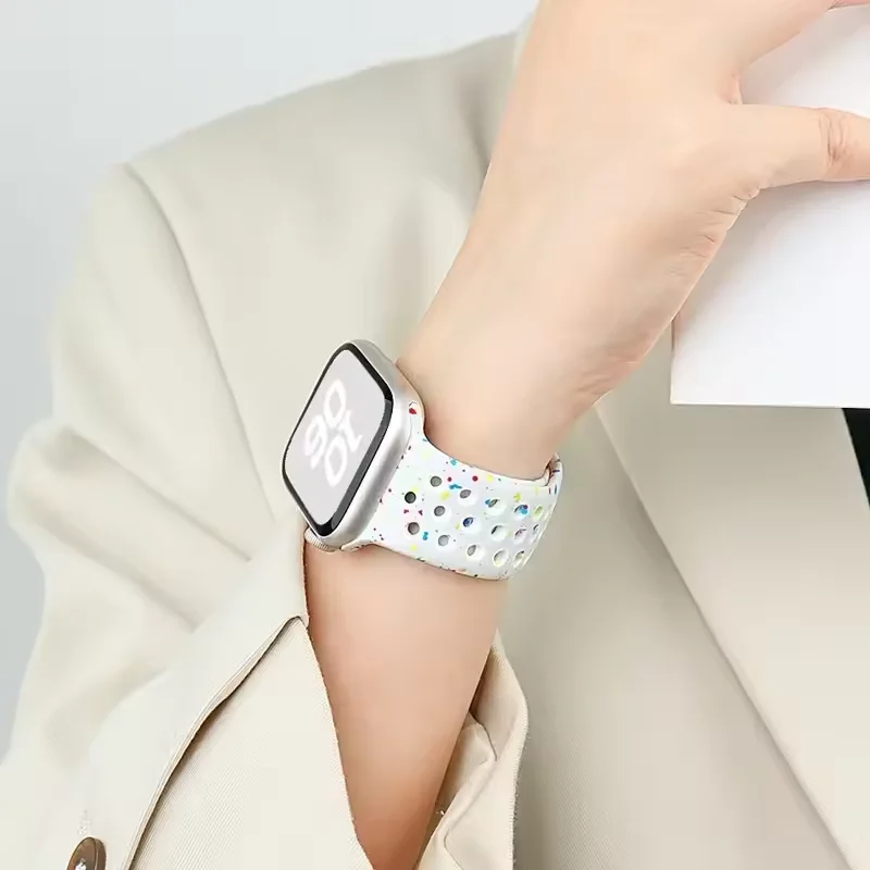 Silicone Strap for Apple Watch Ultra 3-1 49mm 10/11 46/42mm 9 8 7 45/41mm Exercise Soft Comforrtable serie 6 5 4 SE/3 44mm 40mm