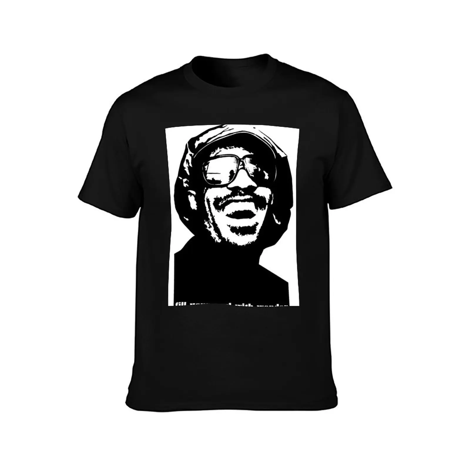 stevie wonder- fill your soul with wonder T-Shirt Stretch Fabric Comfort T-Shirt