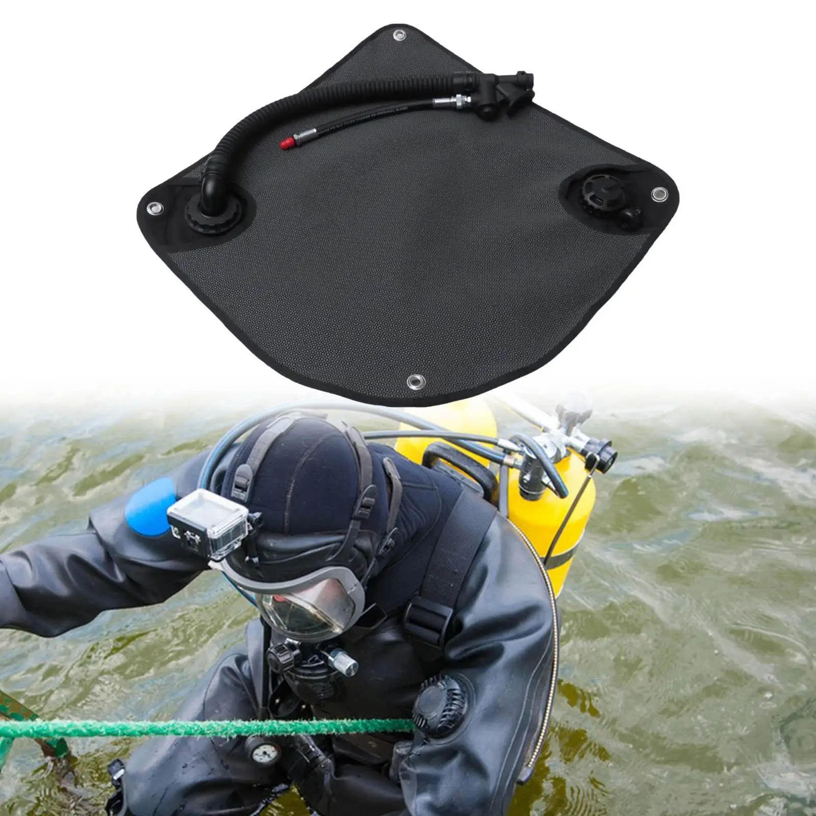 

BCD Wing Air Bladder Portable Float Sign Nylon Scuba Diving Float Sidemount for Snorkeling Diving Underwater Diver Training Buoy