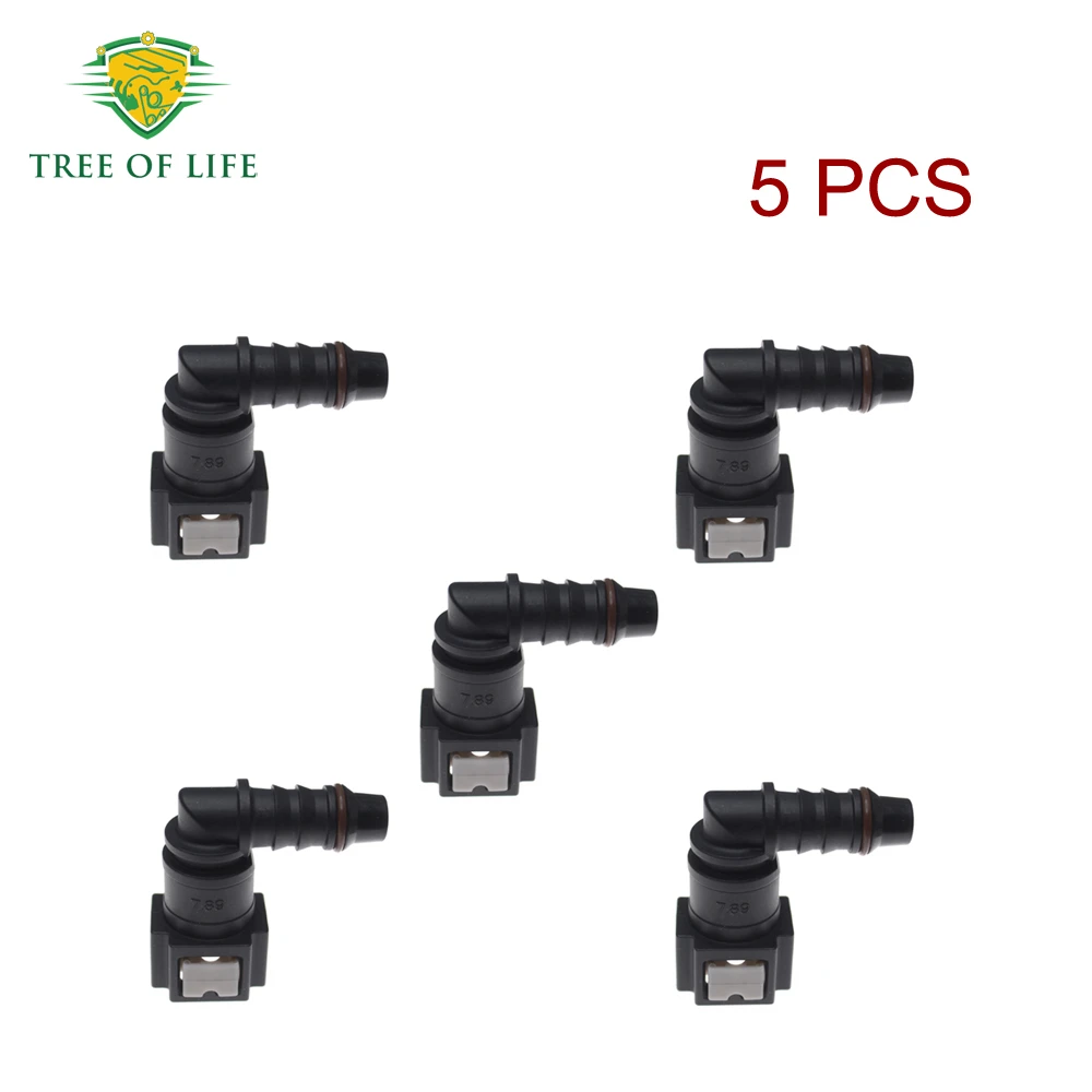 

Соединитель для топливного шланга автомобиля 7,89 мм/ID8, быстроразъемный соединитель для труб, резиновый нейлоновый фитинг для масляного шланга, подходит для различных применений