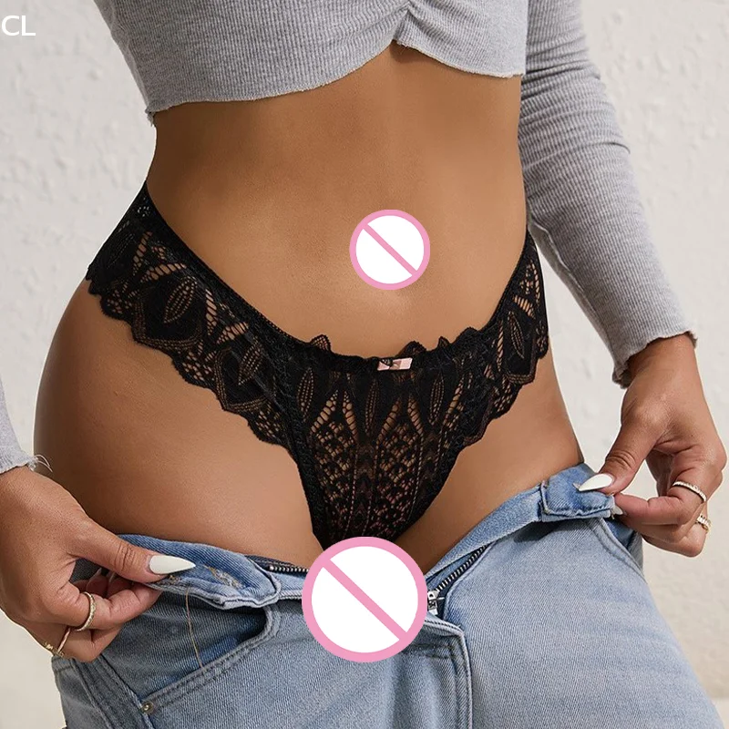 

Женские трусы, прозрачные стринги, тонкое нижнее белье, женское нижнее белье с низкой талией, размер S-XL, кружевные сексуальные трусики-стринги для девочек