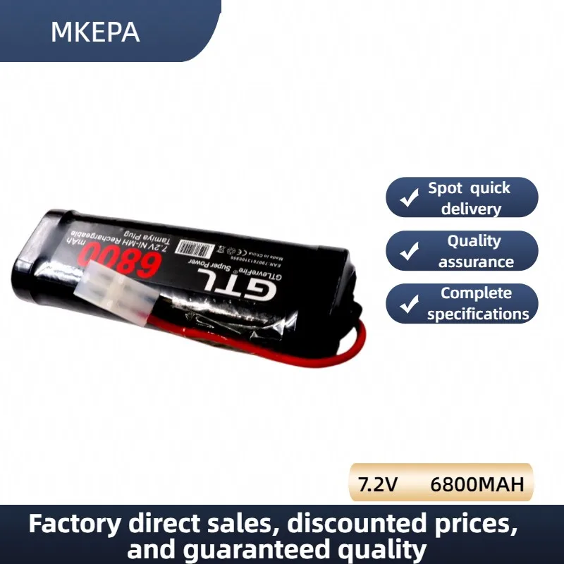 새로운 7.2V 배터리 6800mAh NiMH 배터리 팩 RC 자동차 트럭 버기 보트 탱크 ni mh Baterias 회색 저녁 식사 전원