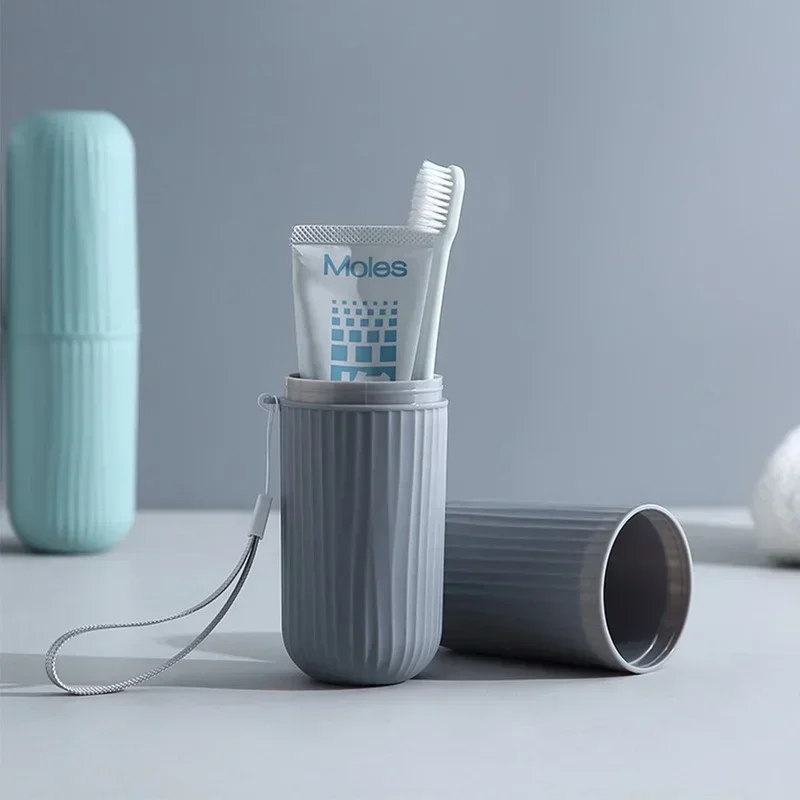 2026 Portable Travel Toothbrush Toothpaste Storage Box Oral Care Washing Cup Household Outdoor Bathroom Accessory