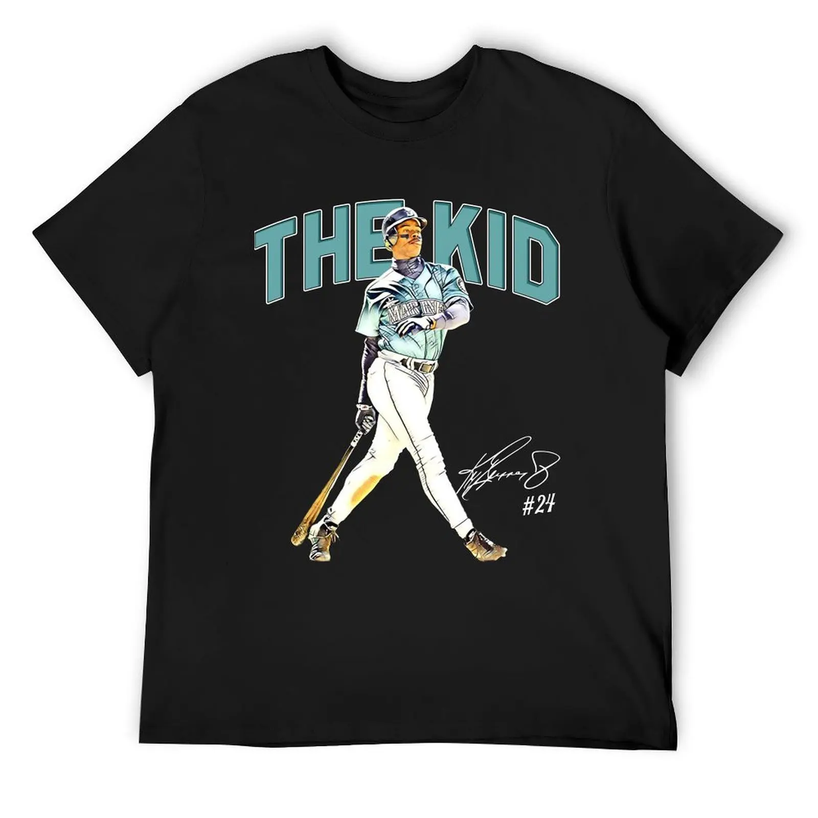 

Ken Griffey Jr The Kid Seattle Baseball Legend Signature Vintage Retro 80s 90s Bootleg Rap Style T-Shirt