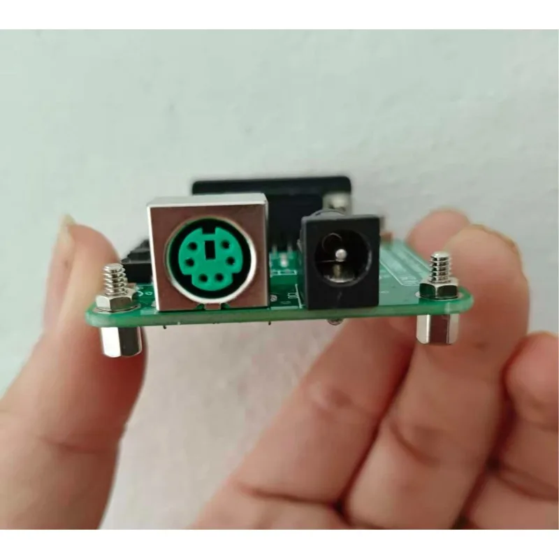 Square 9Pin RS232 COM Serial Port To PS2 Conversion Adapter for Industrial Digital Control Machine Equipment Connection