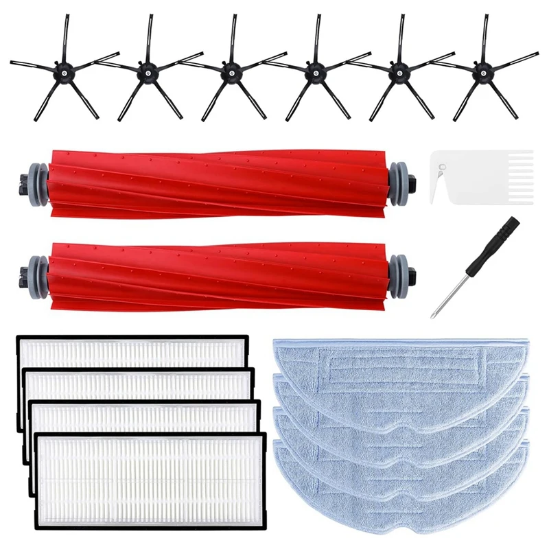 

ABKB For Xiaomi Roborock S7 S7+ S7 Plus S7 Maxv S7 Pro S7 Maxv Ultra Vacuum Cleaner Main Side Brushes HEPA Filters Mop Cloth