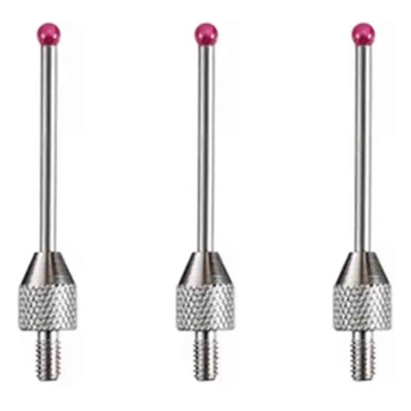 BHTS-3X M2.5 CNC Probe Measuring Tips 2Mm Stylus Ball Porcelain Shaft CNC Height Gauge Probe Measuring Probe CMM Machines A