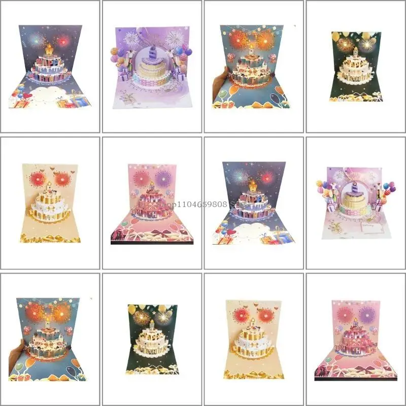 

Музыкальная поздравительная открытка на день рождения со светом и музыкой, поздравительные открытки с днем ​​рождения для женщин