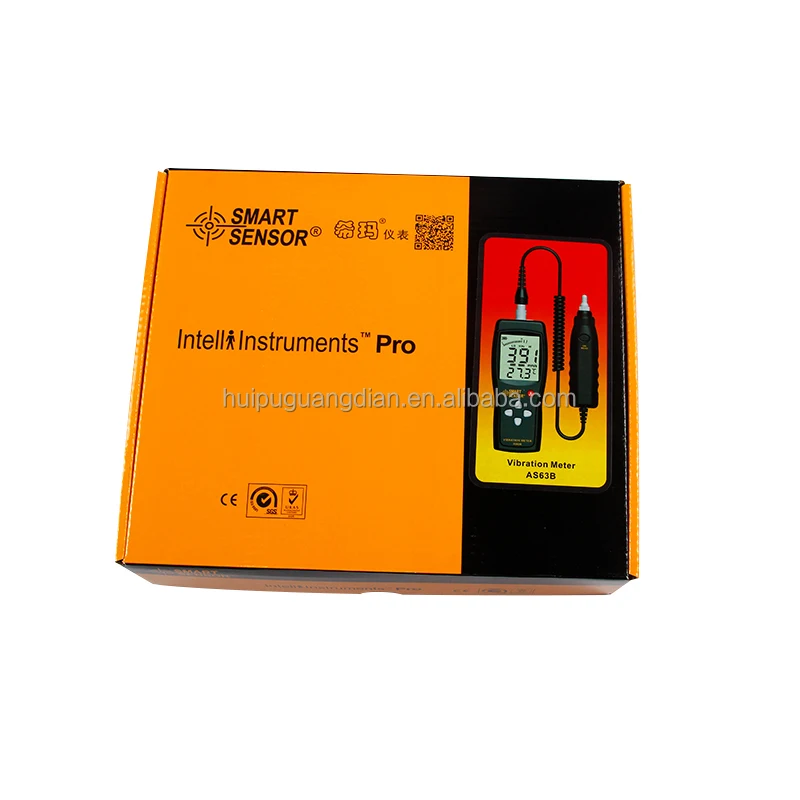 10HZ~1KHZ 0.1~199.9m/s Precision Smart Sensor AS63B Vibration Measurer Tester Gauge Analyzer Digital Vibration Meter