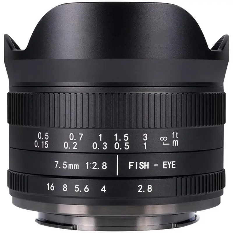 

AS95-F2.8II 7.5MM Ultra Wide Angle Fisheye Micro Single Lens For Sony E-Mount A600 Camera, APS Format, 62.3X50.6Mm