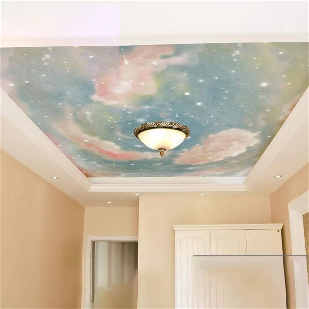 custom Cosmic space photo Mural Wallpaper TV Background Murals Blue Starry Sky Wall paper Modern Ceiling wall papers home decor