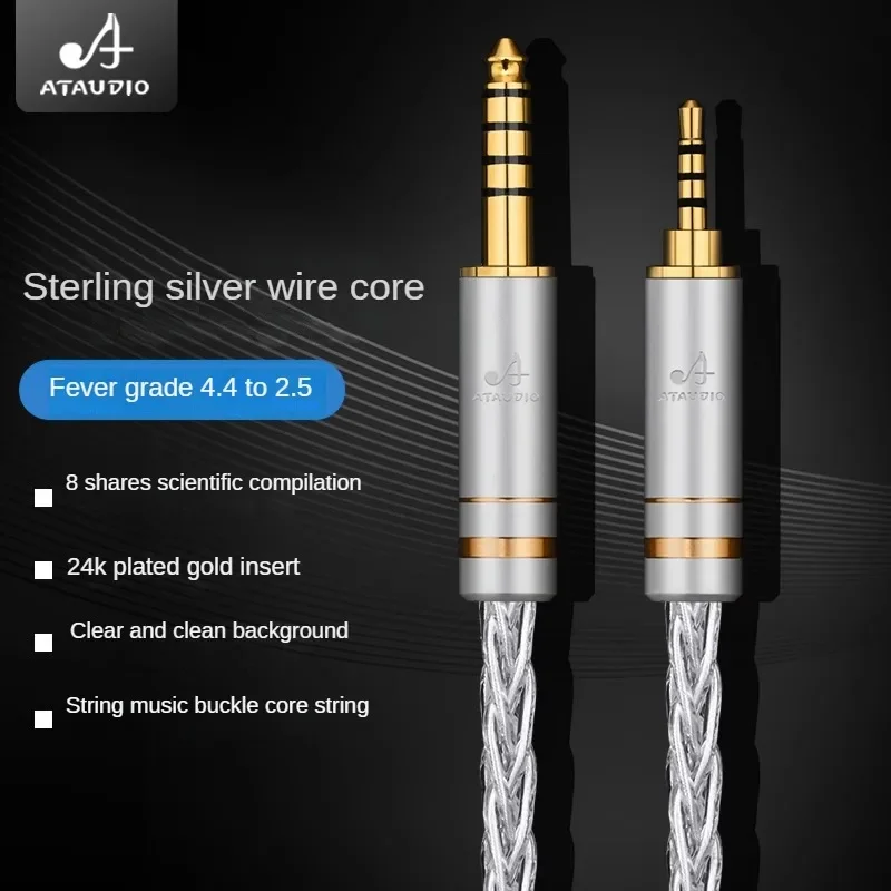 

HIFI 4.4mm to 2.5mm Balanced Male Audio Cable For Sennheise HD558 HD569 HD579 HD599 HD598se Headphone upgrade cable