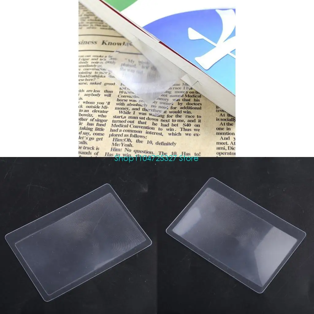 D8kf Credit Card Magider Wallet Magranding Lenses Bijoux Loupe Aid lecture Aide