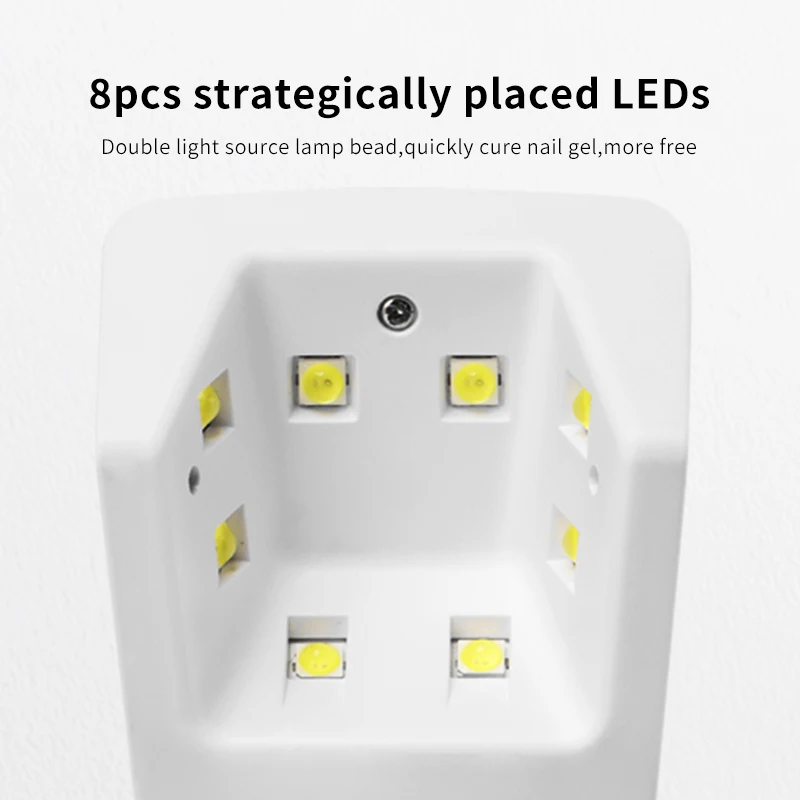 Mini draagbare handheld UV LED-nagellamp voor gelnagels Cure Oplaadbare kleine LED-nageldroger voor thuisgebruik in de salon