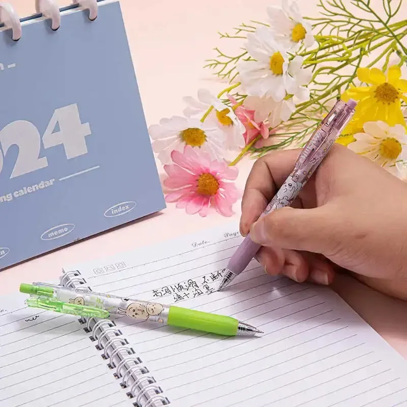 5 Stück Cartoon Kawaii Gelstift 0,55mm Nachfüllbarer Druckstift Schwarzer Stift Schüler-Schreibwaren Schulbedarf Animations-Geburtstagsgeschenk – Detail 9