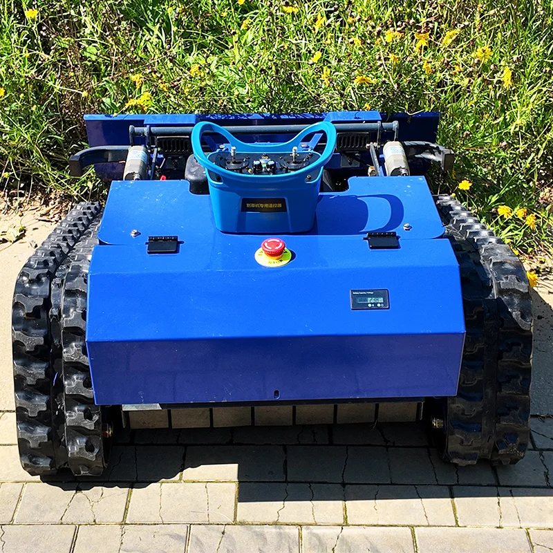 Der intelligente Rasenmäherroboter mit Schneeschaufel eignet sich zum Rasenmähen in kleinen Gartenbaufarmen