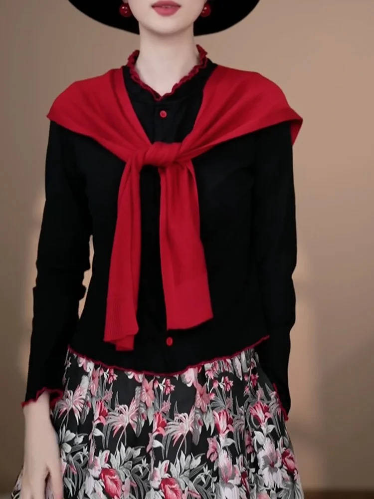 

Осенняя коллекция 2025: Женская футболка больших размеров с длинным рукавом, цветными вставками, базовая, универсальная, стройнящая, из качественной ткани, для повседневной носки