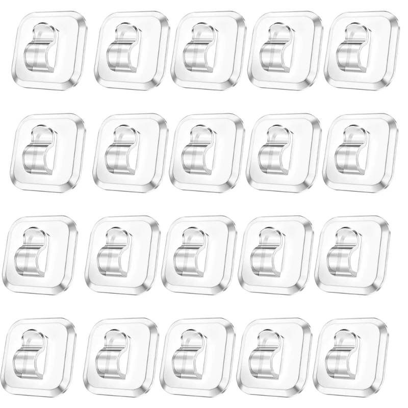 U2JC Clear Hook Keep Decorative Lights Secure On Wall Ceilings