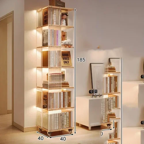 선반 거실 소파 책장 수납 정리함, 회전 책장 진열 캐비닛 방 가구  Best5