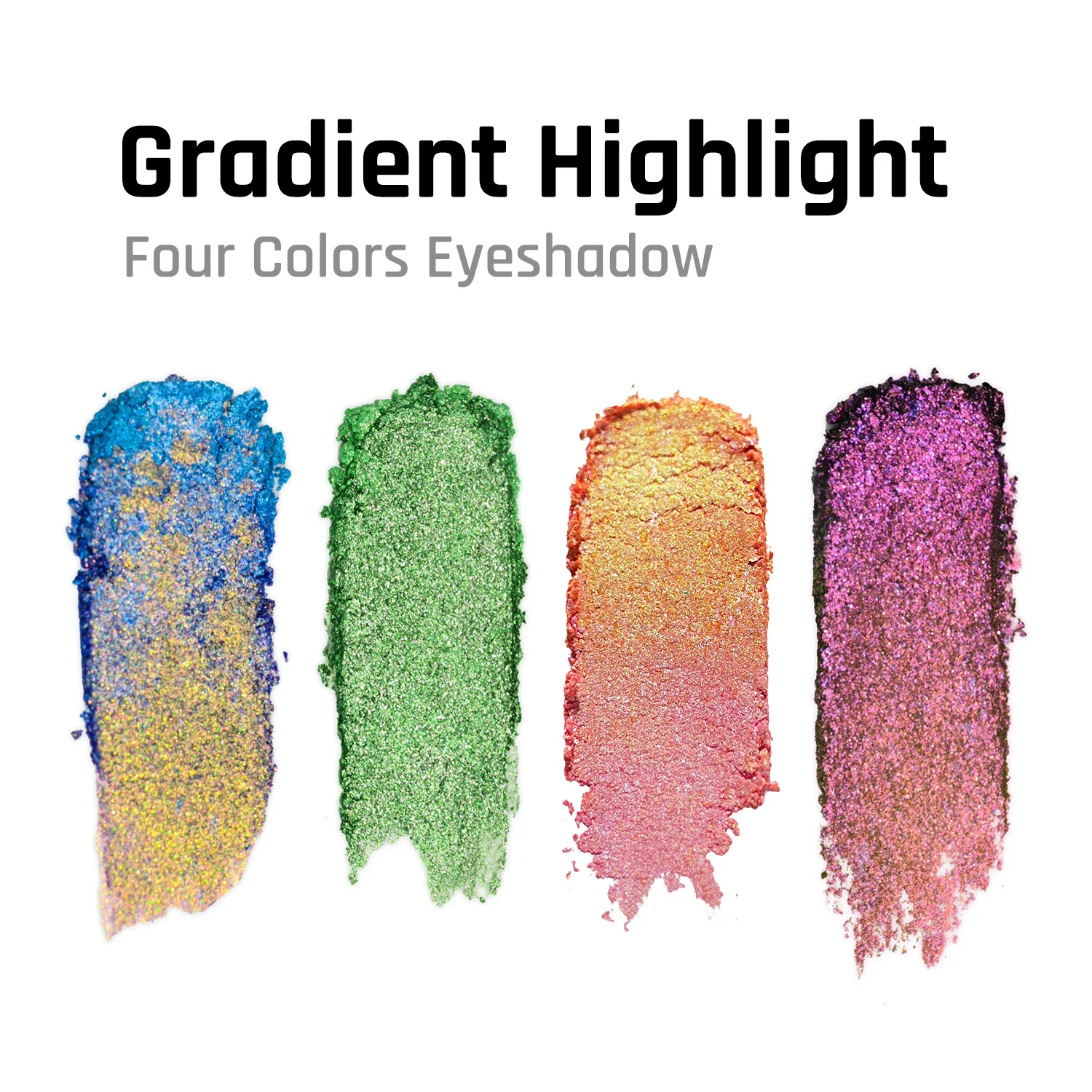 Farmacie Multichrome Glitter Oogschaduwpalet Hoog Gepigmenteerde Metallic Oogschaduw Kleurverschuivende Sparkle Glinstert Oogschaduw Make-Up