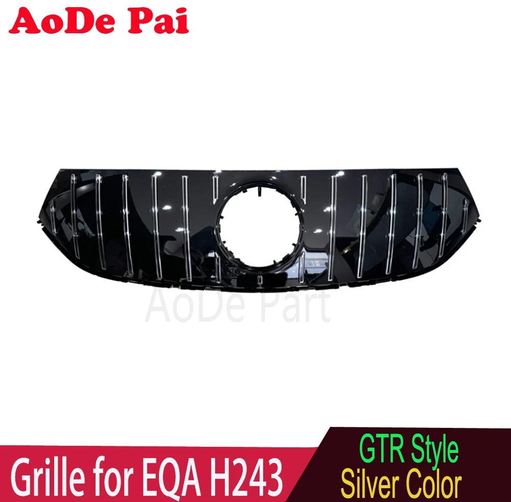 EQA Grille GTR Style Front Bumper Mesh Hood Grid for Mercedes EQA Class AMG H243 2022 2023 2024 EQA300 EQA260
