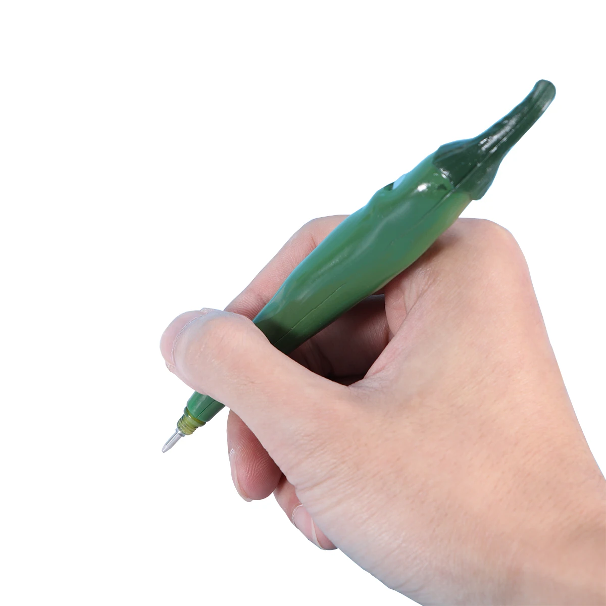 

1pc Cartoon Fruit Ballpoint Pen Gel Pen Chili Shape Smooth Writing Comfortable Office Gift Green