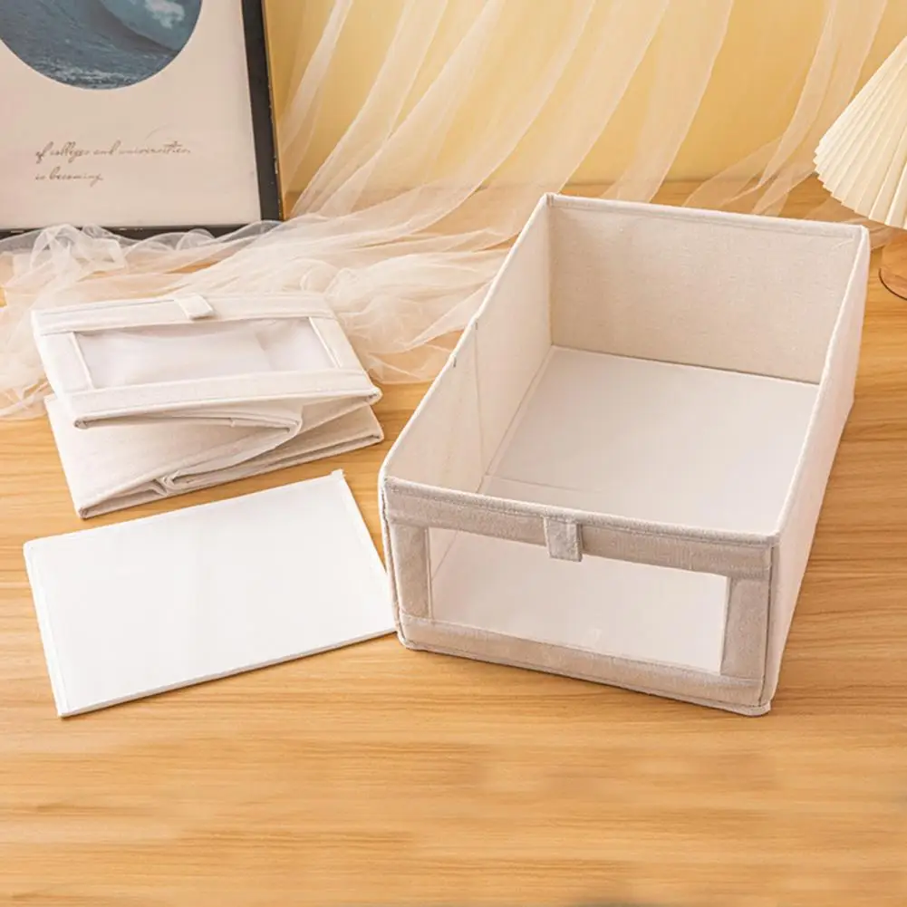 Caja de almacenamiento plegable, cómoda y lavable, diseño plegable, organizador de ropa y pantalones, uso diario