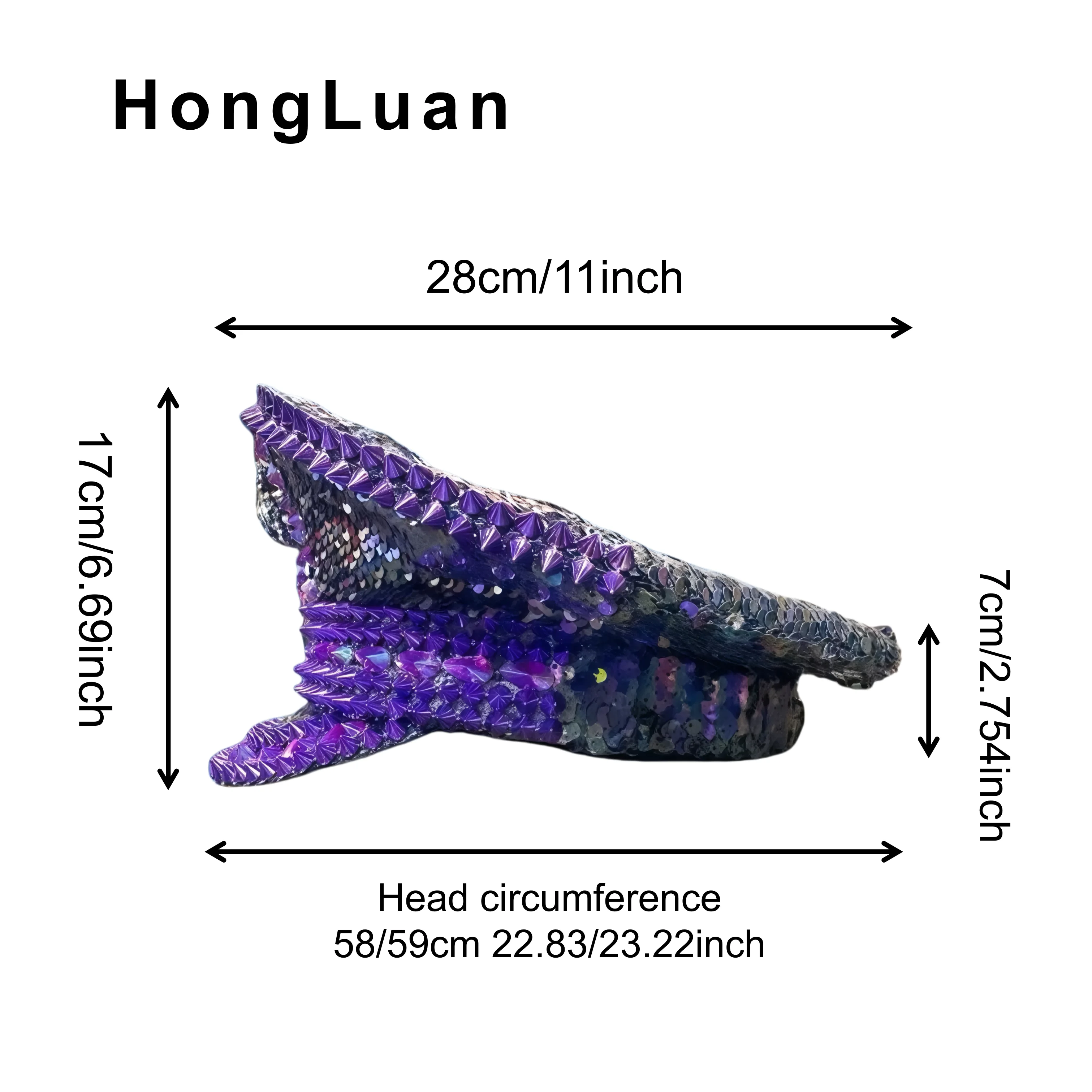 HongLuan Sombreros de capitán violeta con diamantes de imitación para mujer de festival de hombre ardiente, sombrero de disfraz de Halloween para adultos, accesorios femeninos de cosplay