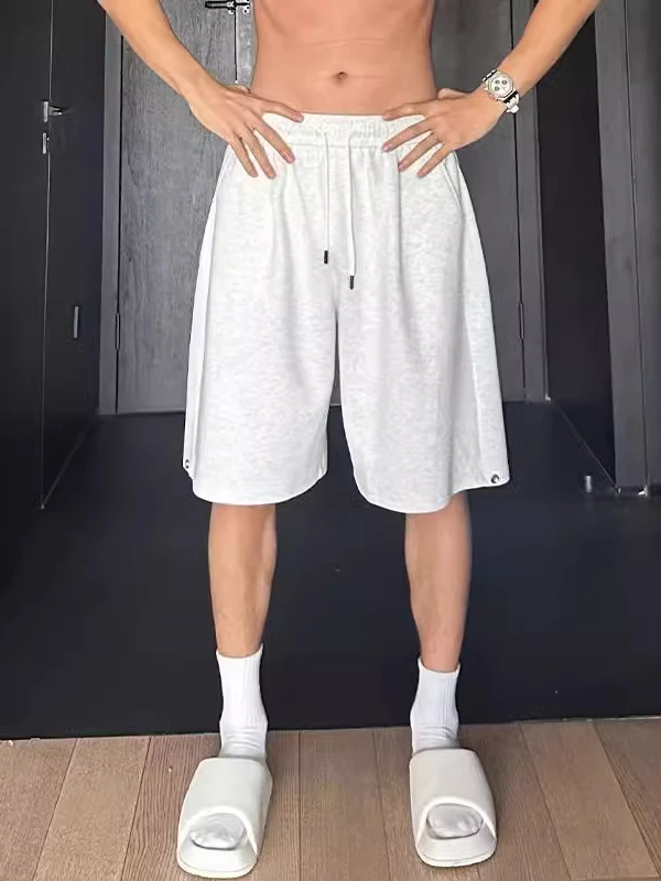 

plus Size Spor Casual Loose Thin Straight Leg ort Pants Men Women Trendy Summer Five-Point Pants Breathable Comfortable S...