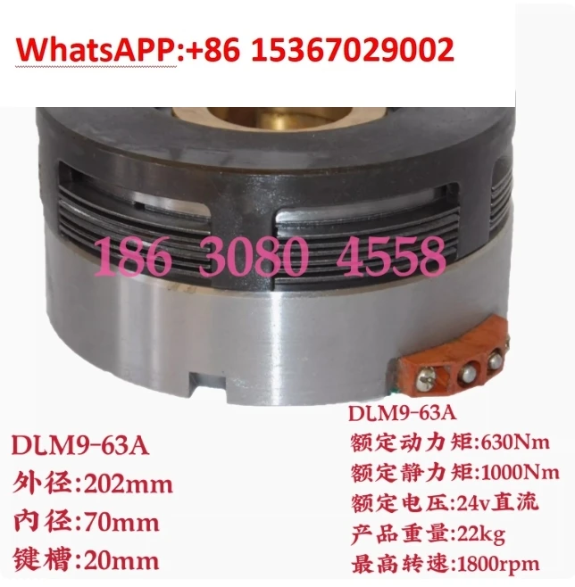 DLM9-63A  wet multi-plate electromagnetic clutch DC24V Dalian Shenyang numerical control machine CAK50856150