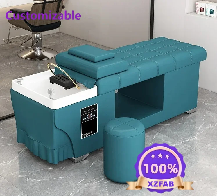 Factory Direct 2026 Thai hair treatment shampoo bed barber shop special full lie beauty salon hair salon with water heater