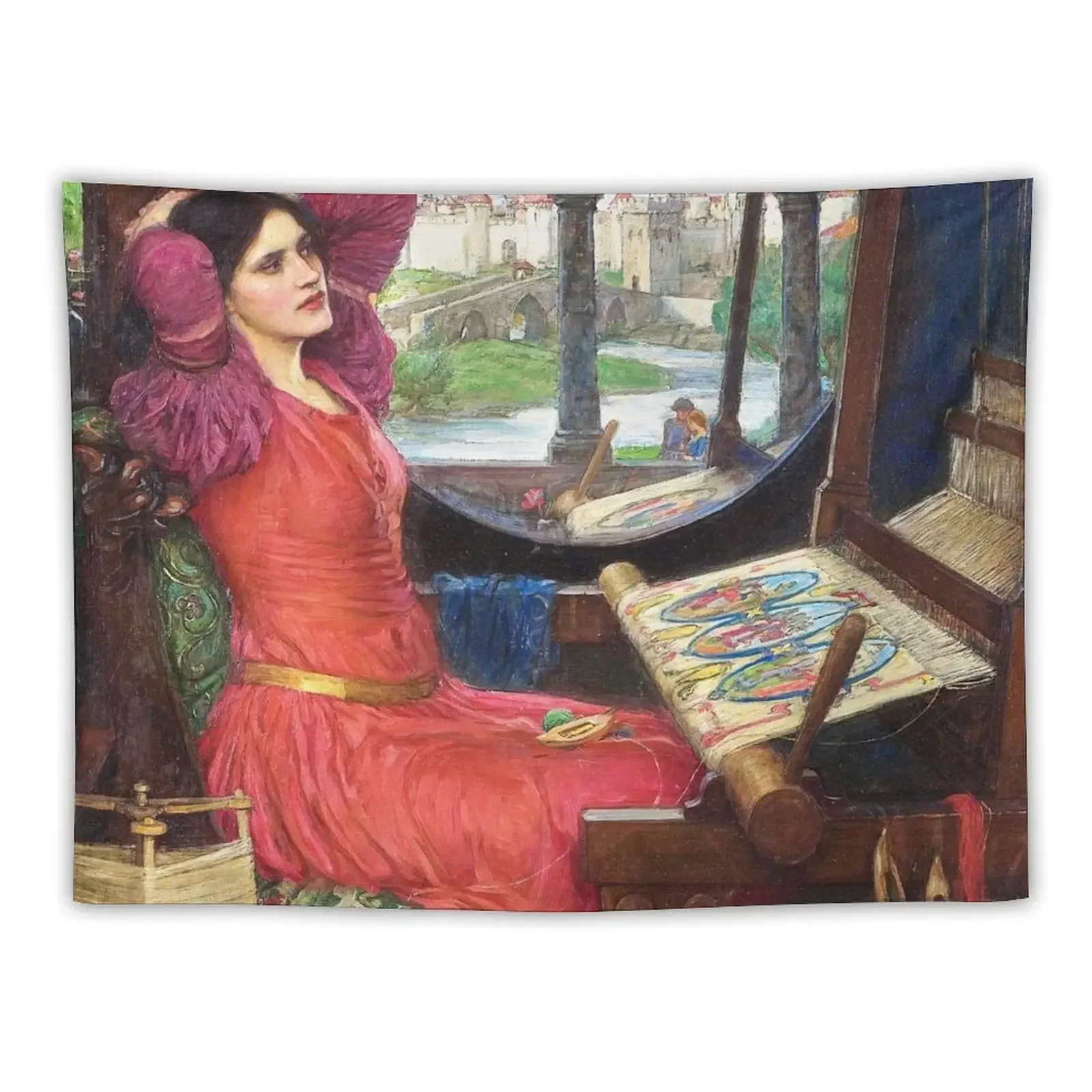 

I am half sick of shadows said the Lady of Shalott Tapestry Decoration Home Room Decor Aesthetic Decor For Bedroom Tapestry