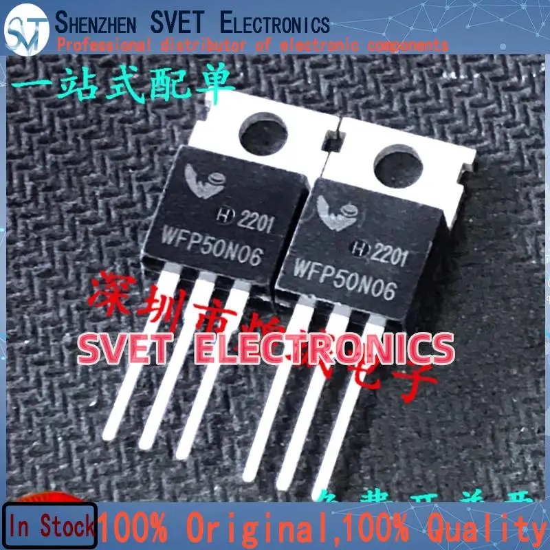 10PCS-50PCS  WFP50N06  TO-220  MOS 60V 50A  Original In Stock Fast shipping