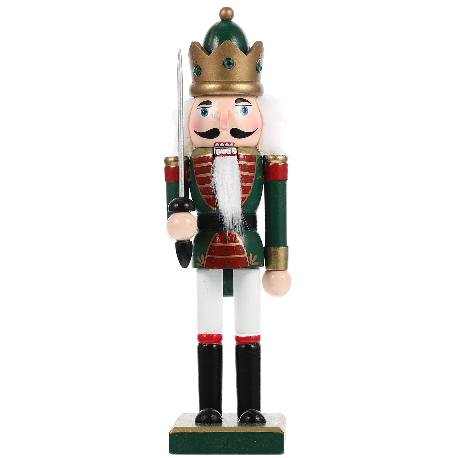 

Christmas Nutcracker Figure Wooden Nutcracker Soldier Xmas Table Ornament Desktop Craft Vintage Home Decor Gift