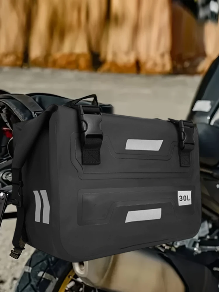 Bolsa de sillín de motocicleta de 30L, bolsa impermeable de liberación rápida, bolsa lateral multifunción para motocicleta, accesorios modificados para motocicleta