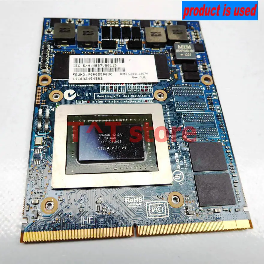 

Used V000280680 GTX 670M GTX670M FOR Toshiba X875 X870 X775 X770 Graphics VGA Video Card BOARD 6050A2494B01-VGA N13E-GS-LP-A1