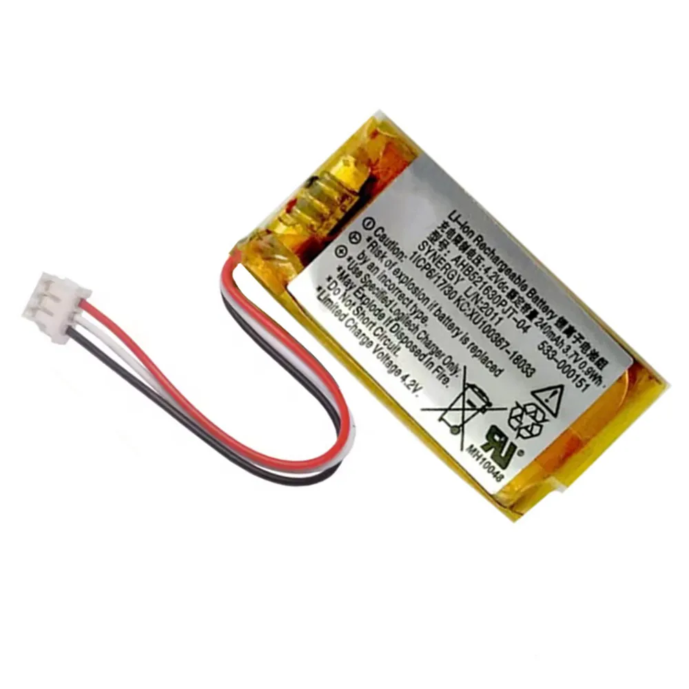 بطارية AHB521630 3.7 فولت 240 مللي أمبير في الساعة لماوس الألعاب Logitech G502 Lightspeed Hero اللاسلكي بلوتوث G435,M-R0070,M-R0080,MX عمودي