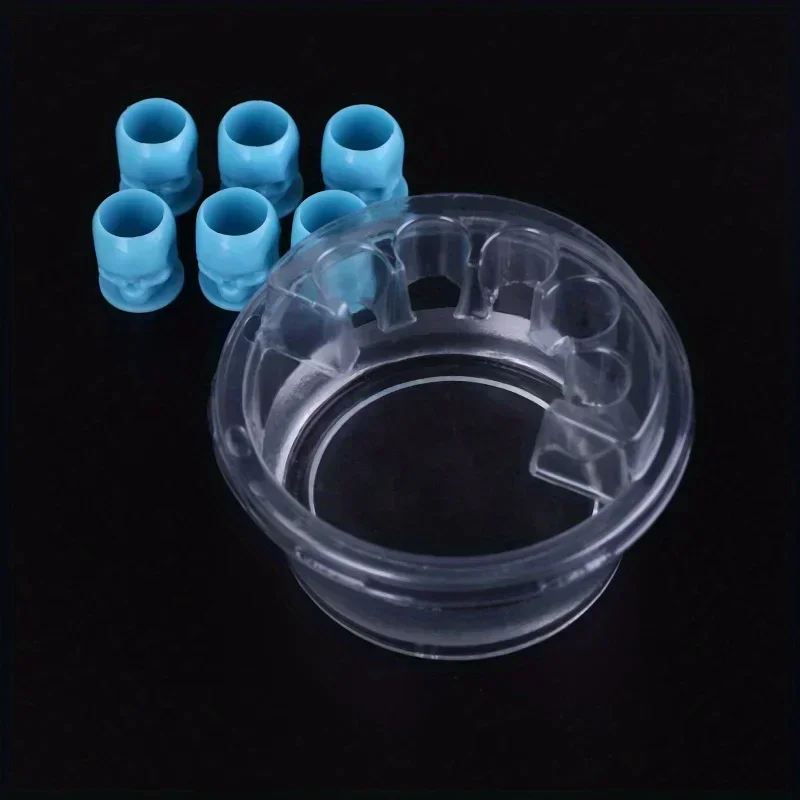 1 Box Disposable Tattoo Needle Cartridge Needle Cups Holder Plastic Ink Cleaning Cup Stand Tattoo Cartridge Tray Tattoo Supplies