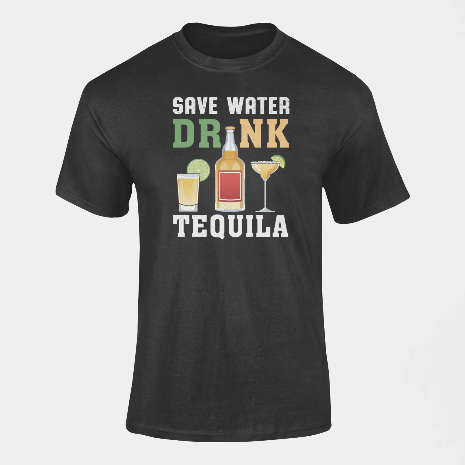 

Men's Save Water Drink Tequila Shirt | Funny Humor Drinking Alcohol | S-5XL