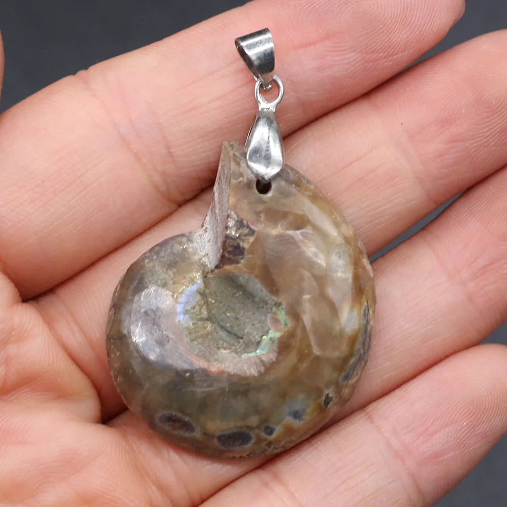 Natural Stone Necklace Pendants Shell Stone Pendant for DIY Jewelry Making Necklace Bracelets Size 30x35-40x45mm