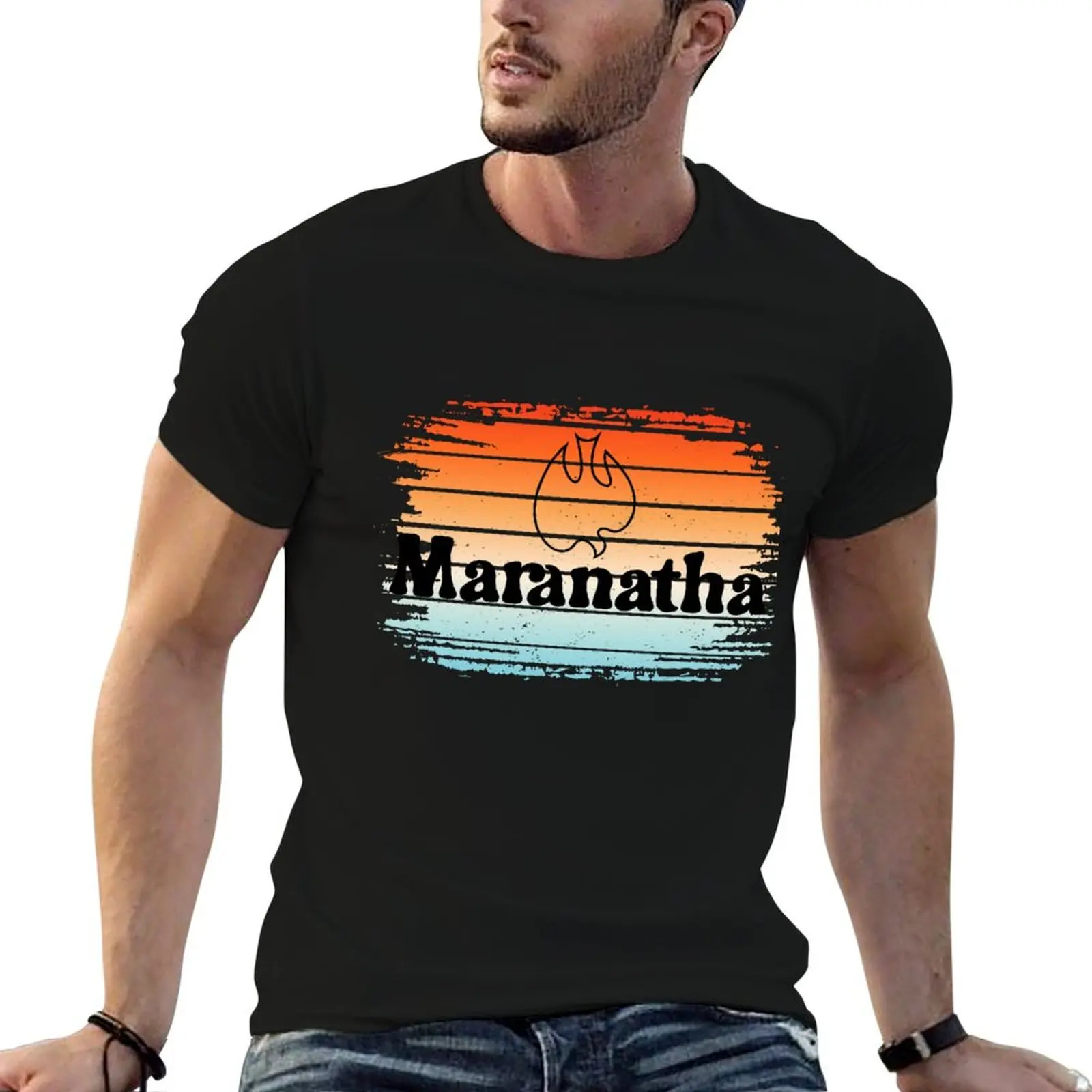 

T-Shirt cotton Christian Dove shirts t Retro high Design t Maranatha quality 100% Style shirts cotton