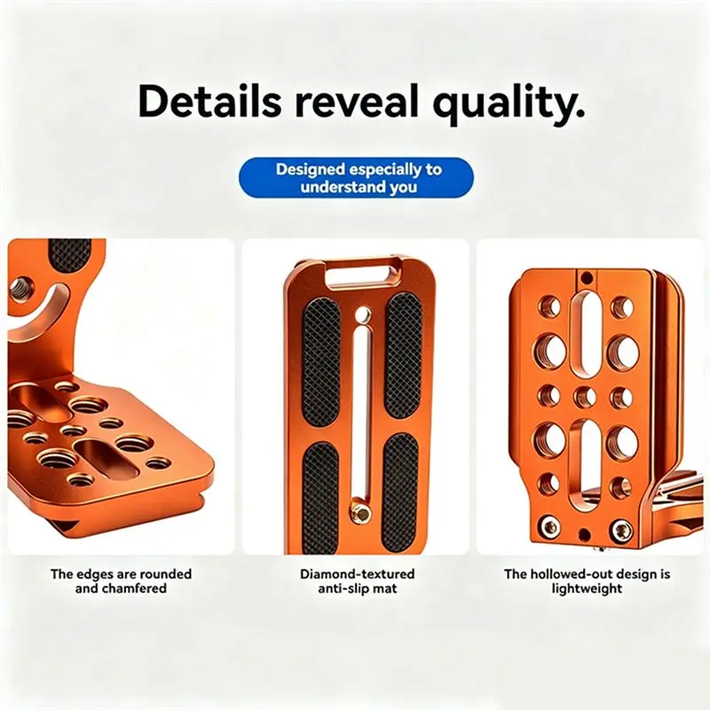 B04C-Supports Vertical Shooting Universal Camera L Bracket(1/4