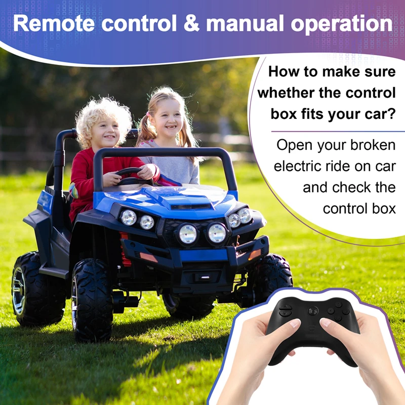 Children'S Electric Car 2.4G Bluetooth Remote Control Electric Vehicles Replacement Parts for HLX SX118 SX1718 A [sgqu-Toy]