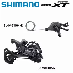 SHIMANO XT SL-M8100 Right RD-M8100 SGS/M8120 SGS 12 Speed Shifter Rear Derailleur Original For MTB Riding Parts
