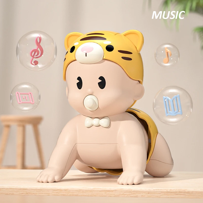 0-12 Months Baby Crawl Toy Cute Boy Girl Music Walking Child Puzzle Electric Toddlers Learn To Climb Bebe Early Education Toys