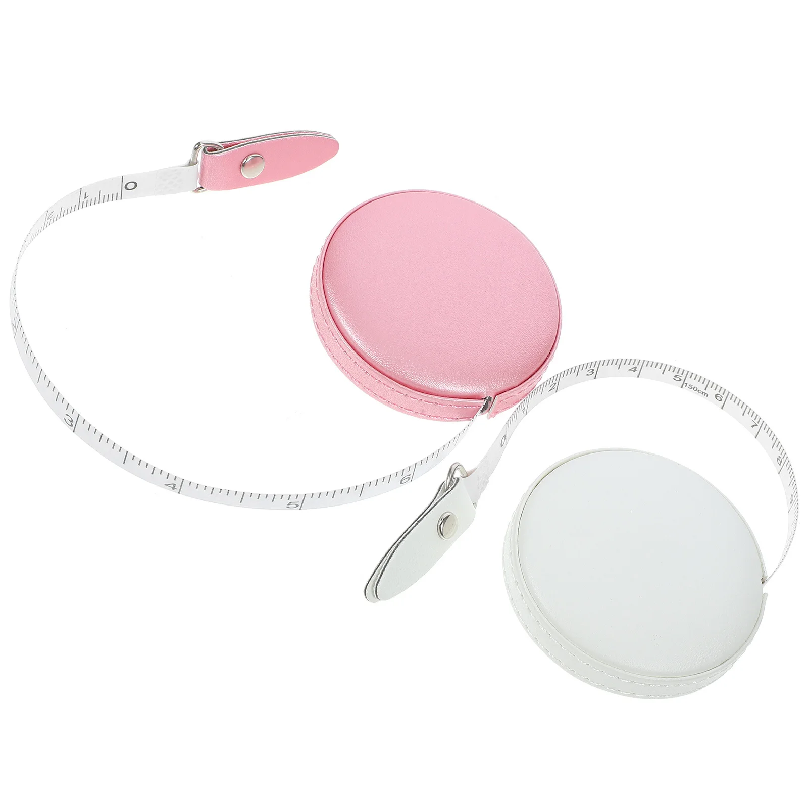 

2Pcs Lightweight Body Measurement Tape Smooth Retractable Function for Tailoring Sewing Crafts Cloth Measuring Tape Portable